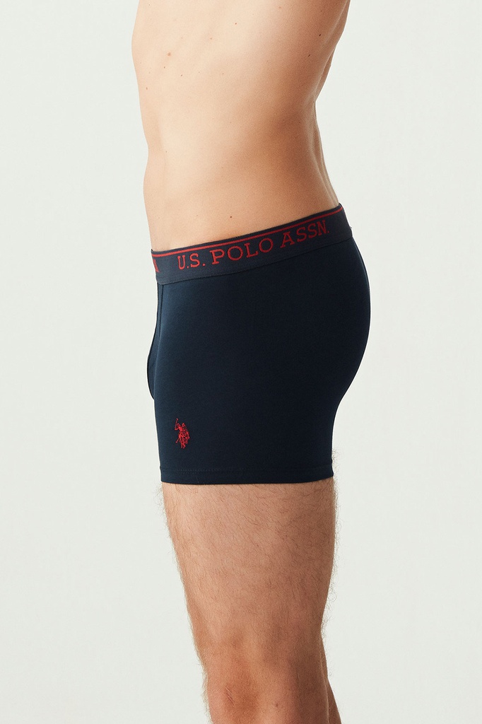 Труси боксери чоловічі набір 3 шт. U.S. POLO ASSN 80097 Червоний, синій, білий