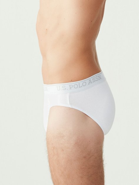 Трусы мужские слипы набор 3 шт. U.S. POLO ASSN 83057 Белый