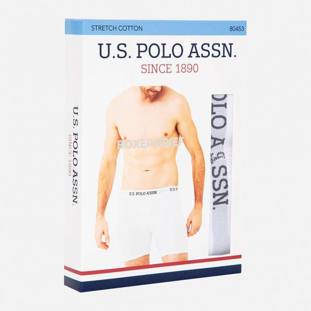 Трусы мужские боксеры 1 шт. U.S. POLO ASSN 80453Y Серый меланж