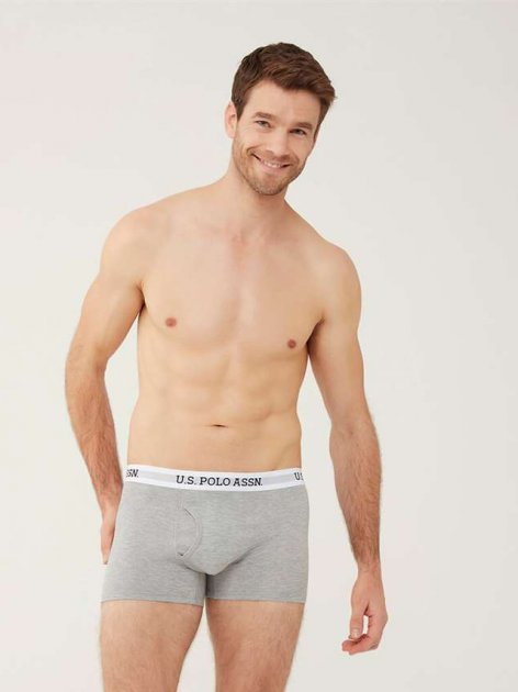 Трусы мужские боксеры 1 шт. U.S. POLO ASSN 80451Y Серый меланж