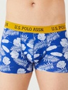 Трусы мужские боксеры набор 3 шт. U.S. POLO ASSN 80433 Синий/Серый меланж/Синий