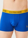 Трусы мужские боксеры набор 3 шт. U.S. POLO ASSN 80433 Синий/Серый меланж/Синий