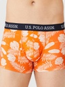 Трусы мужские боксеры набор 3 шт. U.S. POLO ASSN 80433 Оранжевый/Темно-синий/Оранжевый