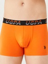 Трусы мужские боксеры набор 3 шт. U.S. POLO ASSN 80432 Черный/Оранжевый/Серый меланж