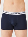 Трусы мужские боксеры набор 3 шт. U.S. POLO ASSN 80431 Темно-синие/Серый меланж/Красный