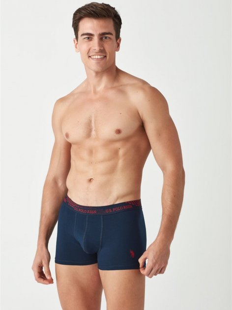 Трусы мужские боксеры набор 2 шт. U.S. POLO ASSN 80375 Красный/Темно-синий
