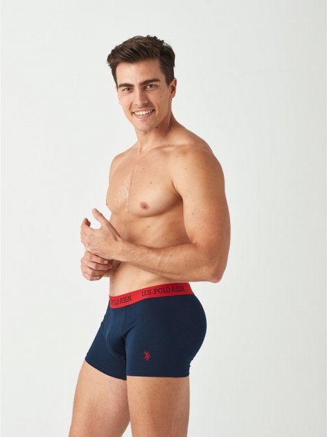 Трусы мужские боксеры набор 2 шт. U.S. POLO ASSN 80374 Красный/Черный