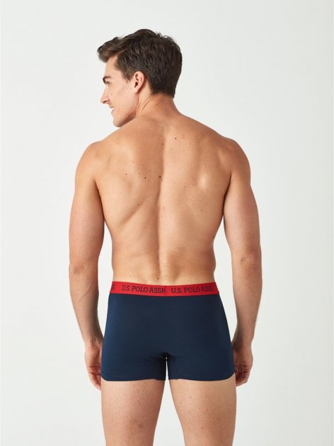 Трусы мужские боксеры набор 2 шт. U.S. POLO ASSN 80374 Красный/Черный