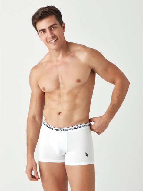 Трусы мужские боксеры набор 2 шт. U.S. POLO ASSN 80369 Белый/Черный