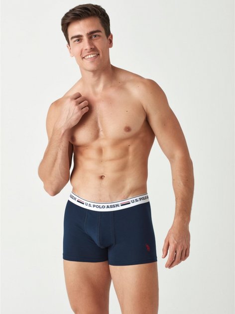 Трусы мужские боксеры набор 2 шт. U.S. POLO ASSN 80369 Белый/Черный