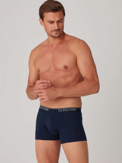 Трусы мужские боксеры набор 2 шт. U.S. POLO ASSN 80350 Темно-синий/Разноцветный