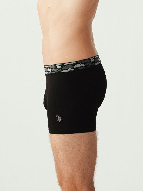 Трусы мужские мужские набор 3 шт. U.S. POLO ASSN 80300 Черный/Серый/Камуфляжный
