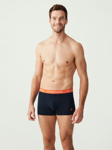 Трусы мужские боксеры набор 3 шт. U.S. POLO ASSN 80253 Синий