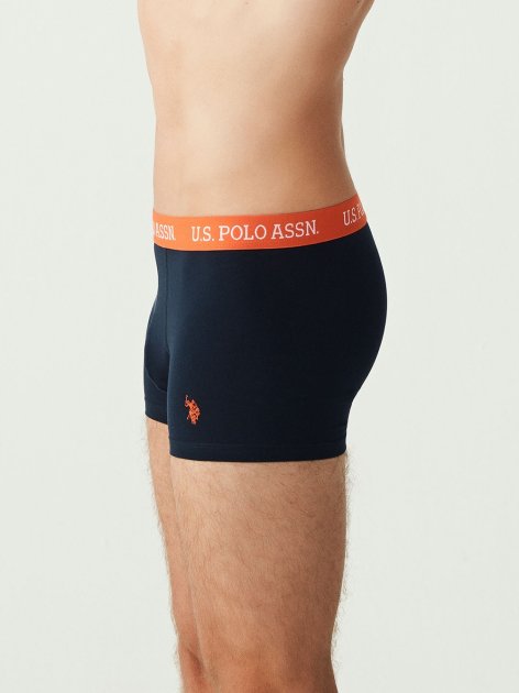 Трусы мужские боксеры набор 3 шт. U.S. POLO ASSN 80253 Синий