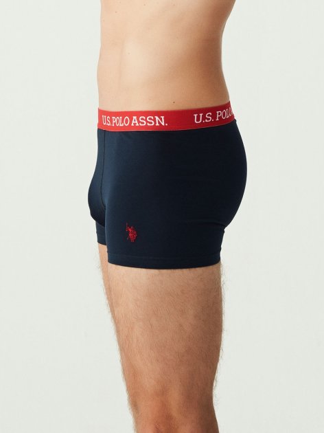 Трусы мужские боксеры набор 3 шт. U.S. POLO ASSN 80253 Синий