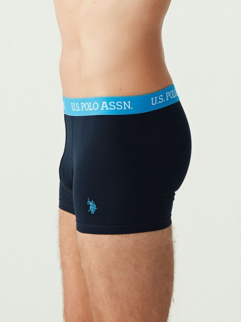 Трусы мужские боксеры набор 3 шт. U.S. POLO ASSN 80253 Синий