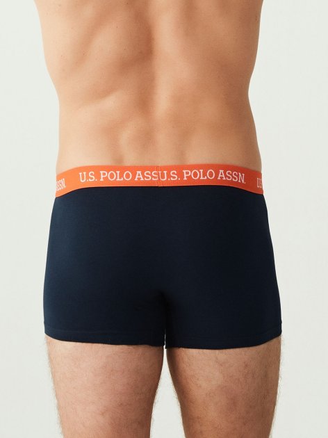 Трусы мужские боксеры набор 3 шт. U.S. POLO ASSN 80253 Синий