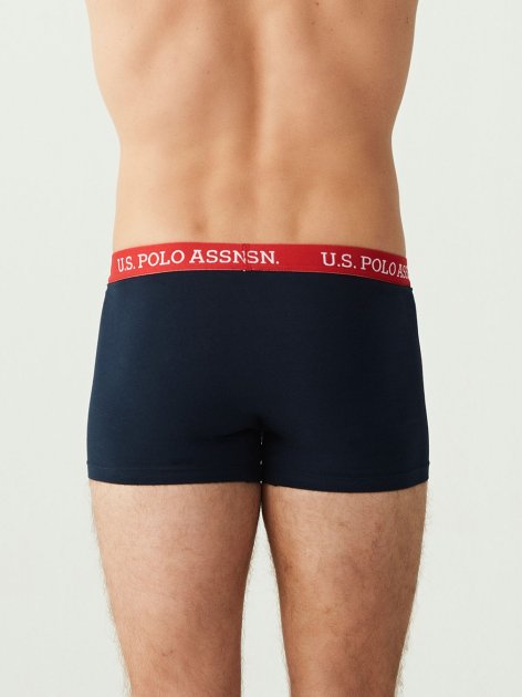 Трусы мужские боксеры набор 3 шт. U.S. POLO ASSN 80253 Синий
