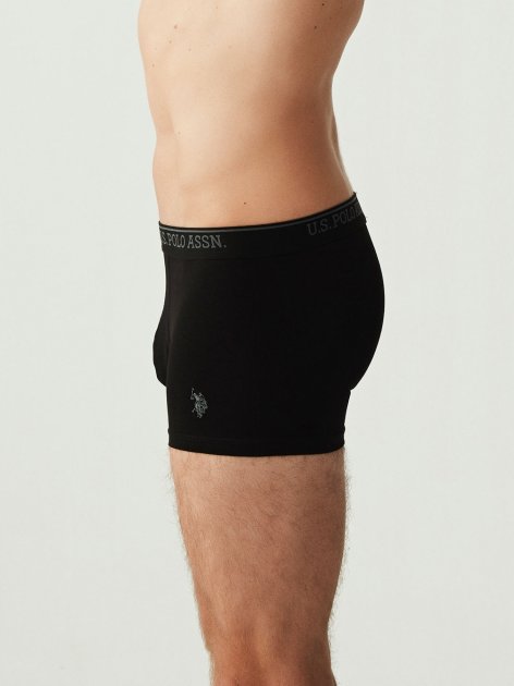 Трусы мужские боксеры набор 3 шт. U.S. POLO ASSN 80097 Черный