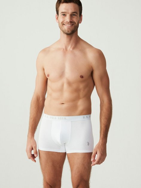 Трусы мужские боксеры набор 3 шт. U.S. POLO ASSN 80097 Белый