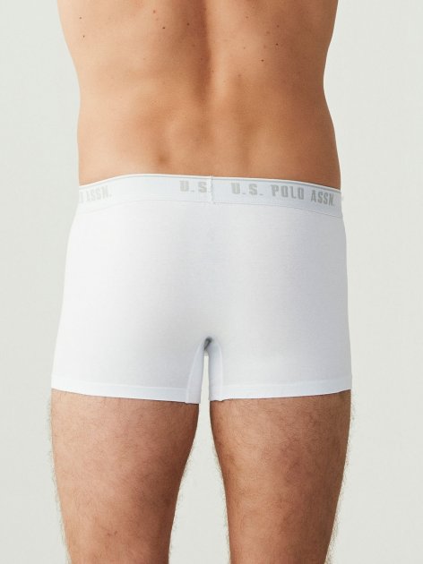 Трусы мужские боксеры набор 3 шт. U.S. POLO ASSN 80097 Белый