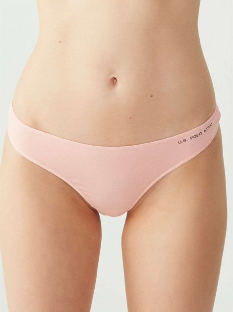 Трусы женские набор 5 шт. U.S. POLO ASSN 67005 Черный/Белый/Бежевый/Лососевый/Красный