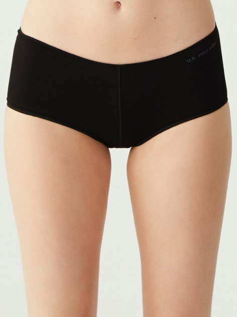Трусы-шорты женские набор 5 шт. U.S. POLO ASSN 67004 Черный/Белый/Бежевый/Белый/Бежевый