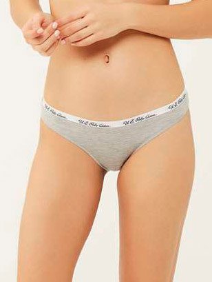 Трусы-слип женские набор 3 шт. U.S. POLO ASSN 66288 Фуксия/Серый/Голубой