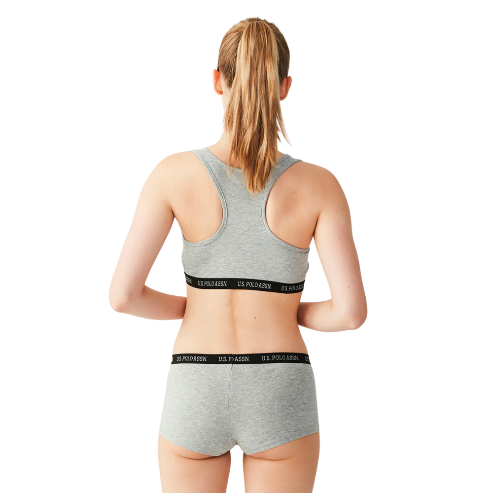 Комплект білизни жіночий U.S. POLO ASSN 65003 Сірий меланж