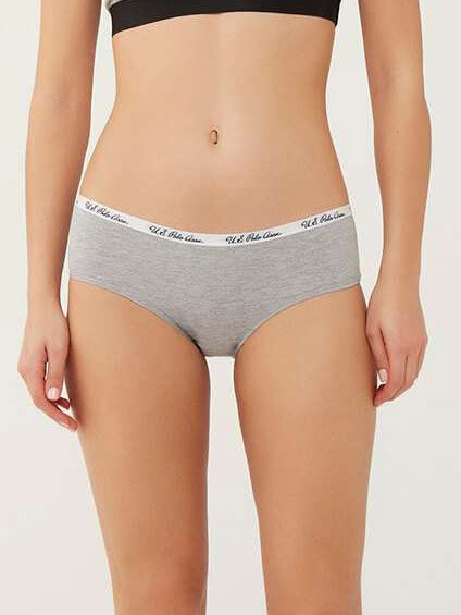 Трусы-хипстеры женские набор 3 шт. U.S. POLO ASSN 66273 Фуксия/Серый/Голубой