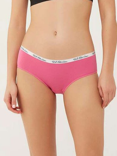 Трусы-хипстеры женские набор 3 шт. U.S. POLO ASSN 66273 Фуксия/Серый/Голубой