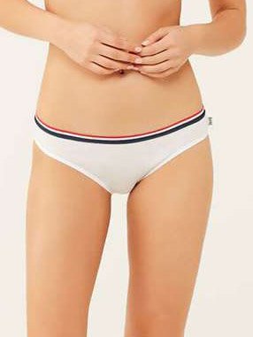 Трусы-слип женские набор 3 шт. U.S. POLO ASSN 66271 Белый/Синий меланж/Серый меланж