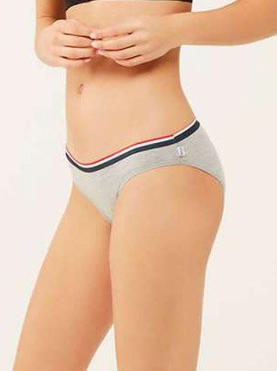 Трусы-слип женские набор 3 шт. U.S. POLO ASSN 66271 Белый/Синий меланж/Серый меланж