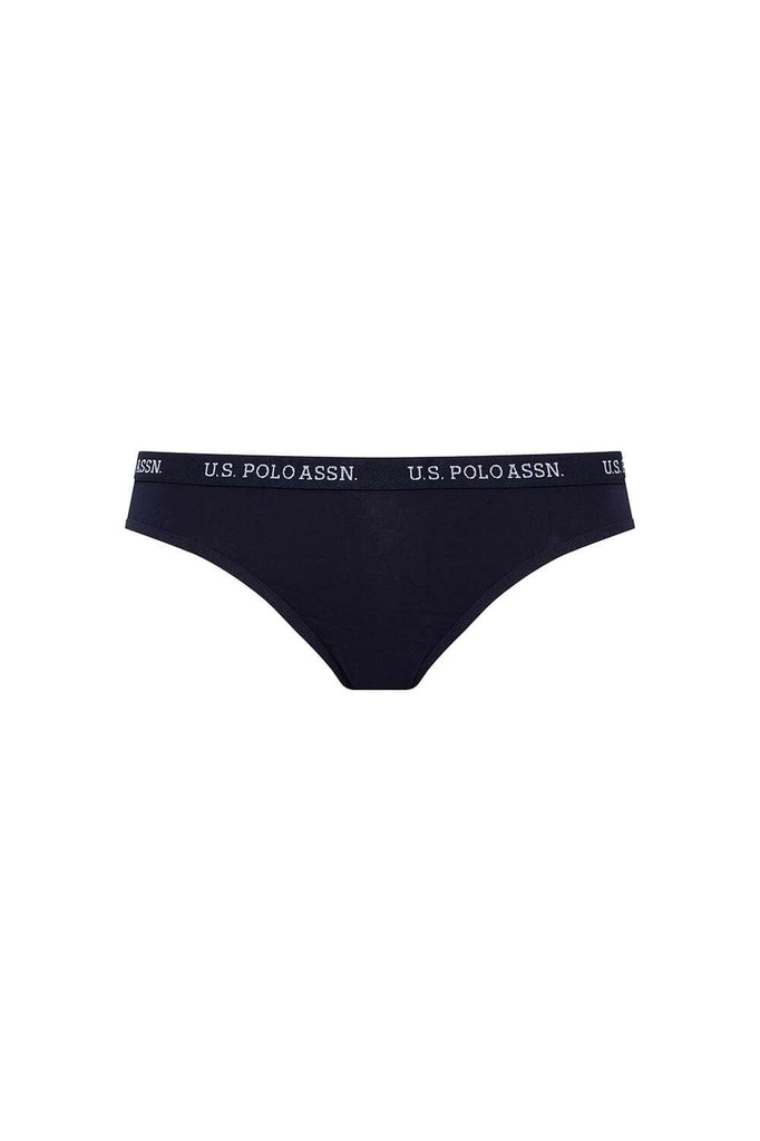 Труси жіночі набір 3 шт. U.S. POLO ASSN 66119 Білий/Темно-синій/Фуксія