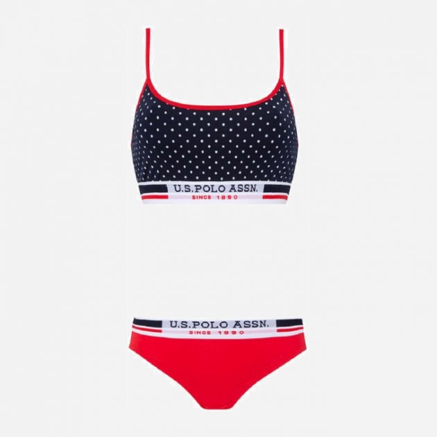 Комплект женского белья U.S. POLO ASSN 66252 Темно-синий/красный