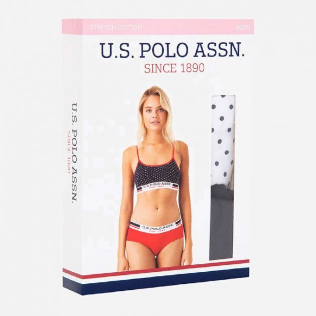 Комплект женского белья U.S. POLO ASSN 66252 Темно-синий/красный