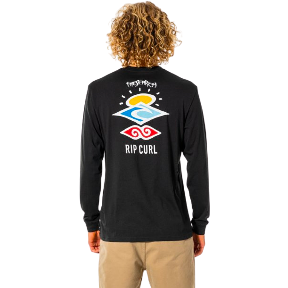 Футболка довгий рукав Rip Curl SEARCH ICON L/S TEE CTESF9-90 Чорний