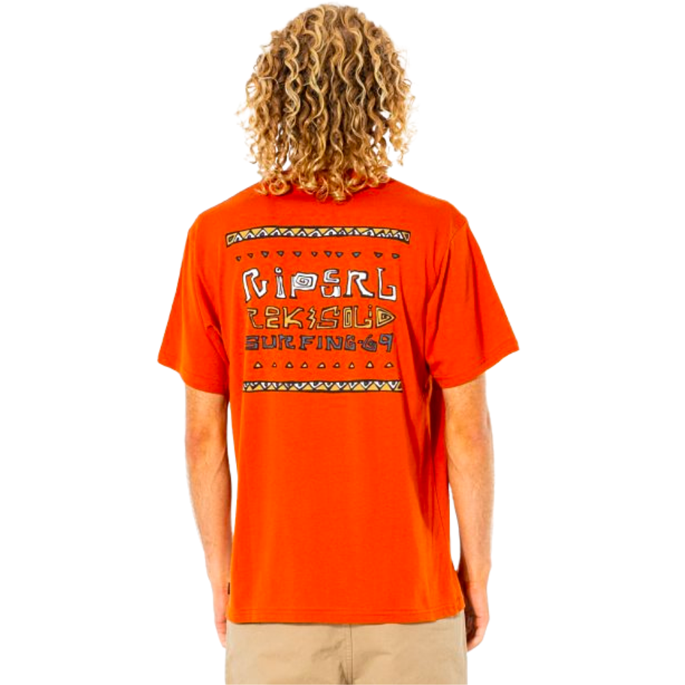 Футболка Rip Curl SOLID ROCK STACKED TEE CTEWC9-8071 Помаранчевий
