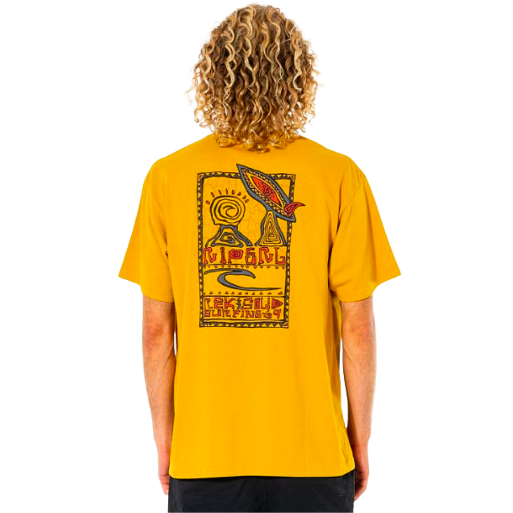 Футболка Rip Curl SOLID ROCK GALLERY TEE CTEWP9-1041 Гірчичний