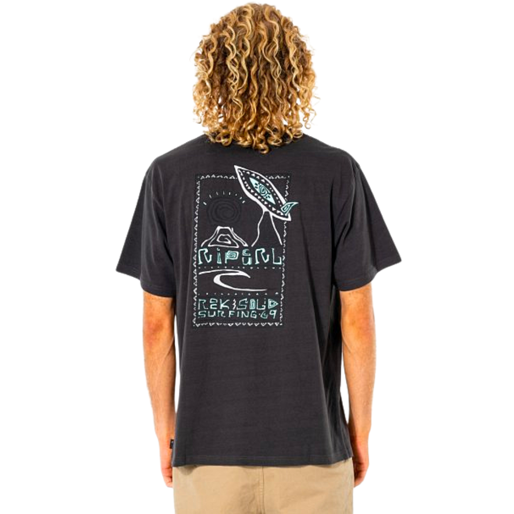 Футболка Rip Curl SOLID ROCK GALLERY TEE CTEWP9-8264 Чорний вимитий