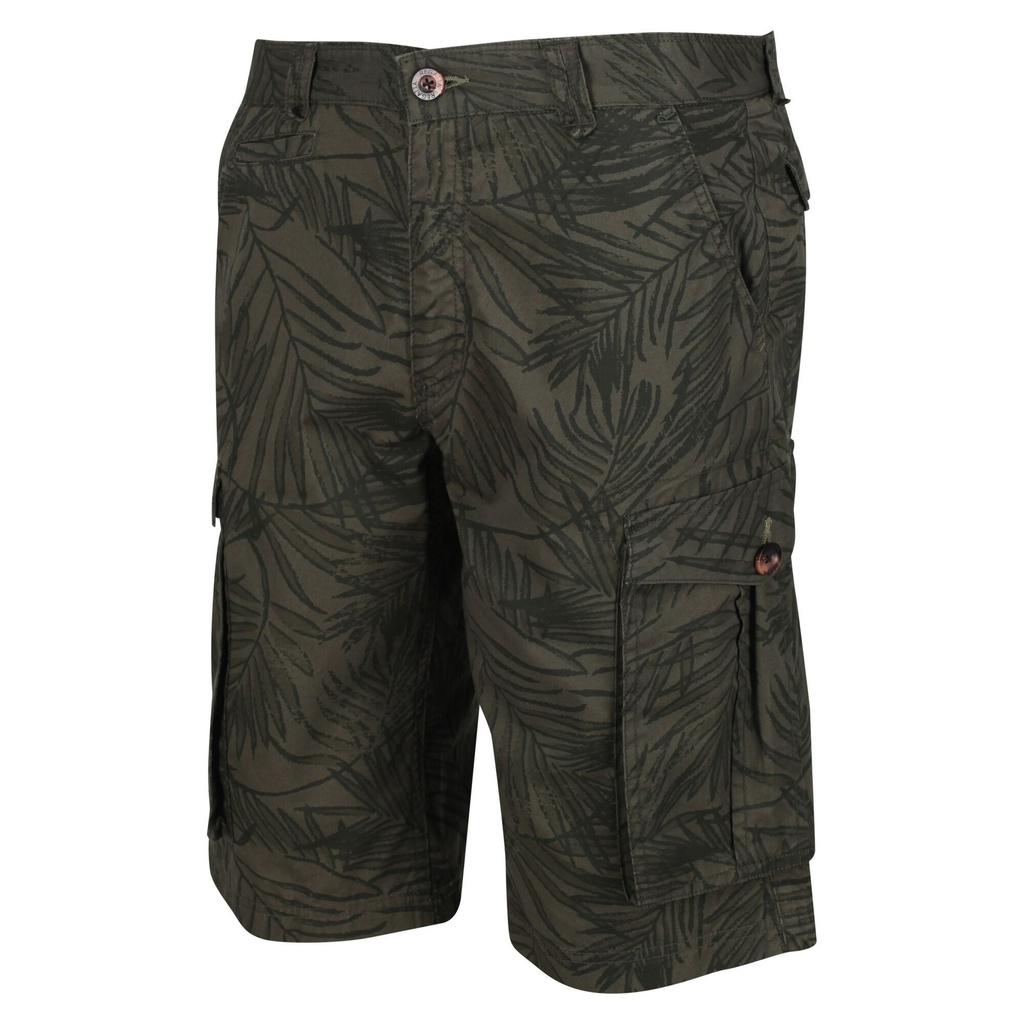 Шорти Regatta Shorebay Short RMJ221-TKL Темной хакі з принтом