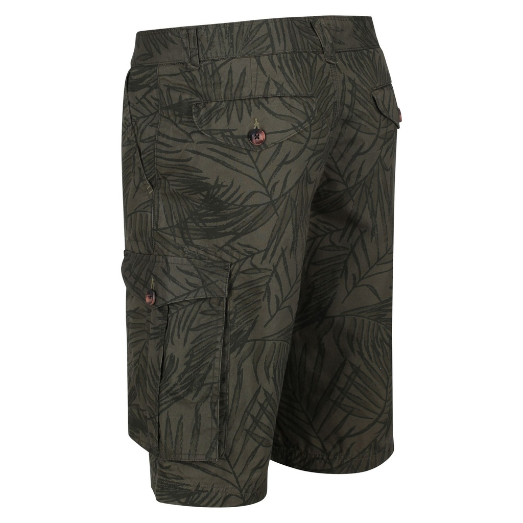 Шорти Regatta Shorebay Short RMJ221-TKL Темной хакі з принтом