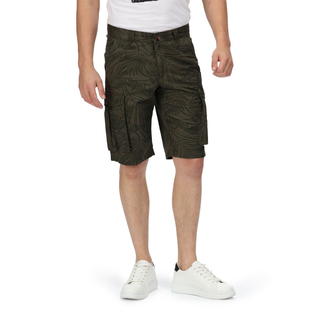 Шорти Regatta Shorebay Short RMJ221-TKL Темной хакі з принтом