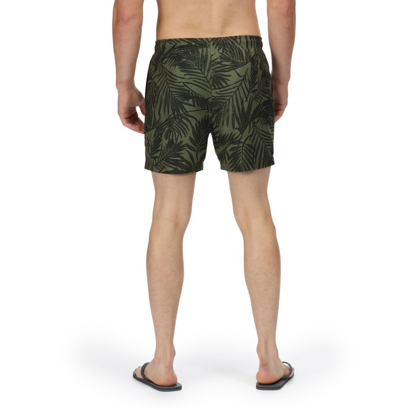 Шорти аква Regatta Loras Swim Short RMM014-V3H Темно-зелений з принтом