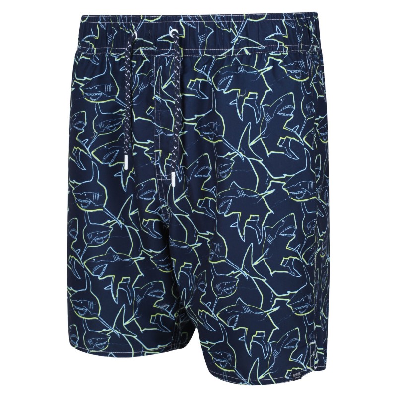 Шорти аква Regatta Hamza Swim Short RMM023-M0W Темно-синій з принтом
