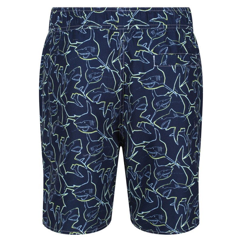 Шорти аква Regatta Hamza Swim Short RMM023-M0W Темно-синій з принтом
