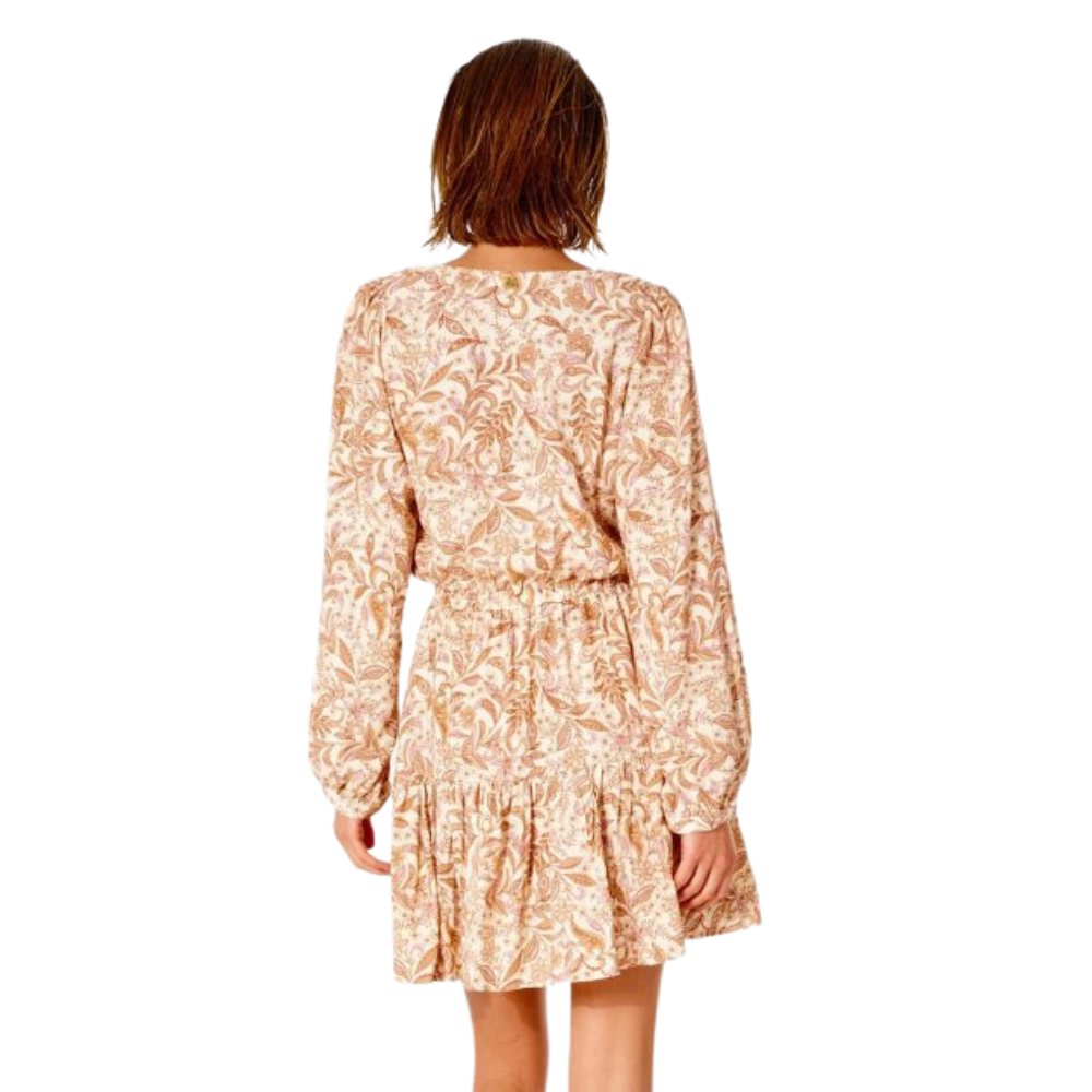 Сукня Rip Curl LUNAR TIDES LONGSLEEVE DRESS GDRMG9-4043 Бежевий