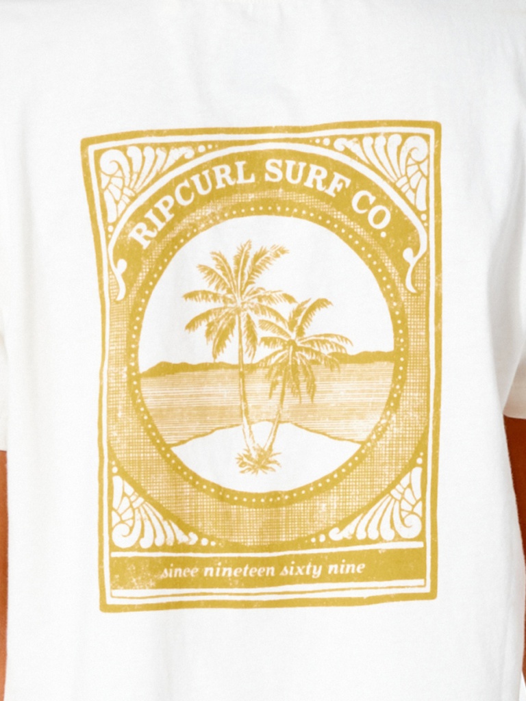 Футболка Rip Curl THE ISLAND CROP TEE GTEND9-3021 Білий з відтінком