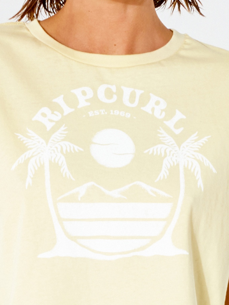 Футболка Rip Curl PLAYABELLA CROP TEE GTENZ9-4094 Світло-жовтий