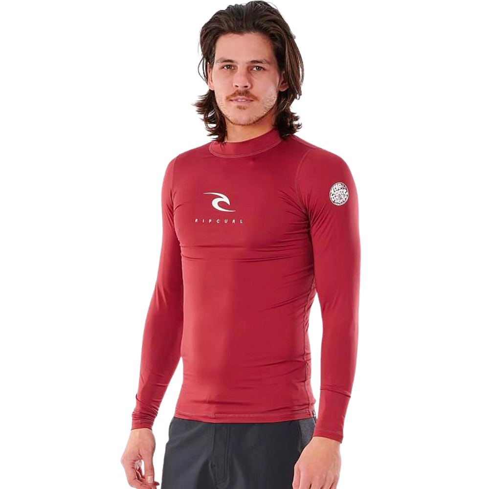 Гідрофутболка Rip Curl CORPS SSL UV WLE3QM-4370 Бордовий